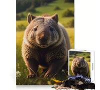 Wombat Smile Animals Puzzles for Adults 1000 Piece Enhance Recall Pleasant Downtime Precision Cut (50x75cm)