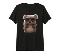 Wombat with Sunglasses Australia Marsupial Cute Wombat Premium T-Shirt