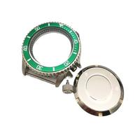 WOMELF 42mm Watch Case Modification Diving Men's DIY Stainless Steel Case Compatible for NH35A/ NH36A Movements (Color : NO.2)
