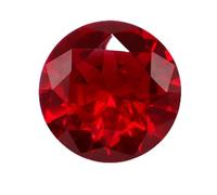 WOMELF Ruby Large Cut Unheated 10.50 Cts Natural Mined 11.0mm Sri-Lanka Garnet Ruby Pigeon Red Round Cut VVS Loose Gem (Style : 14mm 1 PCS)
