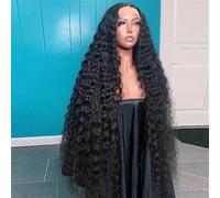 Women 13X6 Hd Loose Deep Wave Lace Frontal Wig 360 Curly Lace Front Human Hair Wigs 180 26in#13x8