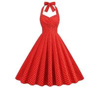 Women 1950s Fancy Dresses Clearance Vintage Rockabilly Dresses Audrey Hepburn 50's 60's Evening Party Dance Gown Retro Swing Princess Tea Party A-line Cocktail Dress