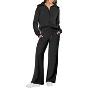 Women 2 Piece Outfits Sweatsuit Oversized Sweatshirt Sweatpants Tracksuit Sweat Lounge Matching Set Fall Trendy(2#,M)
