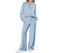 Women 2 Piece Outfits Sweatsuit Oversized Sweatshirt Sweatpants Tracksuit Sweat Lounge Matching Set Fall Trendy(10#,XL)