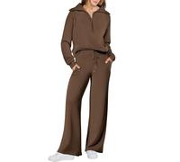 Women 2 Piece Outfits Sweatsuit Oversized Sweatshirt Sweatpants Tracksuit Sweat Lounge Matching Set Fall Trendy(3#,M)