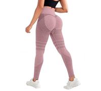 Women 3D Compression Leggings Anti Cellulite Scrunch Bums Leggings High Waist Seamless Push-Up Opaque Sports Yoga Leggings for Workout Sport Yoga Running