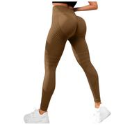 Women 3D Compression Leggings Anti Cellulite Slimming Soft Ankle Length Leggings High Waist Seamless Push-Up Opaque Gym Yoga Leggins Active Workout Leggins for Running Gym Training Yoga and Fitness