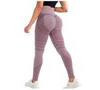 Women 3D Compression Leggings Anti Cellulite Slimming Soft Ankle Length Leggings High Waist Seamless Push-Up Opaque Gym Yoga Leggins Active Workout Leggins for Running Gym Training Yoga and Fitness