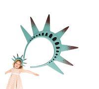 Women 4th of July Outfit | Independence Day Costume Kit | Lightweight Patriotic Set of 3 Accessories for Parade School Halloween Women's 4th of July Outfit