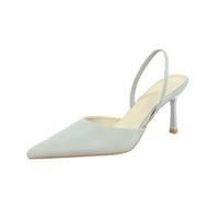 Women 8cm back Ankle Strap Fashion Bridal Party Wedding Stiletto Pump | Solid color,Closed Pointed Toe High Heel Sandals, Hollowed-out Shoes