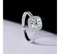 Women 925 Silver Wedding Ring 1 Carat D Color VVS1 Moissanite Ring J041-5