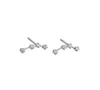 Women 925 Sterling Silver Cz Aries Stud Earrings Horoscope Zodiac 12 Constellation Astrology Cartilage Small Sleeper Earrings Jewellery for Mum Sisters Girlfriend