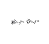 Women 925 Sterling Silver Cz Scorpio Stud Earrings Horoscope Zodiac 12 Constellation Astrology Cartilage Small Sleeper Earrings Jewellery for Mum Sisters Girlfriend