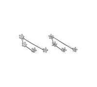 Women 925 Sterling Silver Cz Taurus Stud Earrings Horoscope Zodiac 12 Constellation Astrology Cartilage Small Sleeper Earrings Jewellery for Mum Sisters Girlfriend