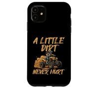 Women A little dirt never hurt ATV riding for girls retro Case for iPhone 11
