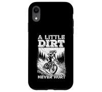 Women A little dirt never hurt MTB white distressed MTB Case for iPhone XR