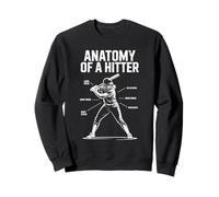 Women Anatomy Of A Hitter Softball Sweatshirt