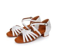 Women And Girls' Latin Dance Shoes,Low Heels Open Toe Ballroom Practice Performence Dancing Shoes,Breathable Shoes Indoor,for Beginners Practice