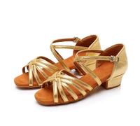 Women And Girls' Latin Dance Shoes,Low Heels Open Toe Ballroom Practice Performence Dancing Shoes,Breathable Shoes Indoor,for Beginners Practice