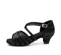 Women And Girls' Latin Dance Shoes,Low Heels Open Toe Ballroom Practice Performence Dancing Shoes,Breathable Shoes Indoor,for Beginners Practice