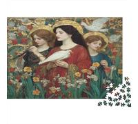 Women And Lilies during The RenaissanceJigsaw Puzzles 1000 Pieces for Adults Puzzle Educational Games