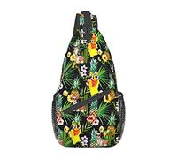 Women and Men Cute Alpaca with Llama Casual Diagonal Chest Bag Sling Bag Travel Hiking Bag