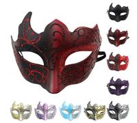 Women and Men Dress Up Masquerade Masks Makeup Dance Party Face Guard Painted With Gold Powder Multi Cornered Half Face Carnival Luxury Elegant Ladies Halloween Costume