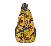 Women and Men Funny 3D Printing Casual Diagonal Chest Bag Sling Bag Travel Hiking Bag