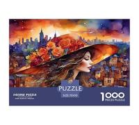 Women And Small Towns Jigsaw Puzzles for Adults Kids Interesting Puzzles 1000 Pieces Brain Challenge for Adults Gifts 70x50cm/1000pcs
