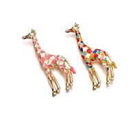 Women Animal Brooch Jewelry Colorful Giraffe Badge Hat Bag Jacket Clothes Jewelry Brooch New Released