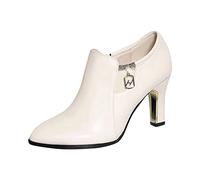 Women Ankle Boots Spring And Autumn High Heel Shoes Fashion Pointed Toe Thin Heel Comfortable Walking Boots for Broken Ankles for Women Comfort Ankle Boots womens ankle boots
