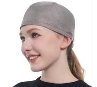 Women Anti Radiation Skull Cap, Faraday Stretch Beanies Cap, EMF/EMI/RF Shielding Hat, 5G RF WiFi Blocker, Protect Healthy,Grey,L