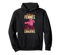 Women are born equal but the best riders Pullover Hoodie