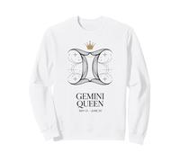 Women Astrology Gemini Queen Zodiac Sign Gemini Sweatshirt