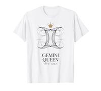 Women Astrology Gemini Queen Zodiac Sign Gemini T-Shirt