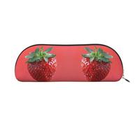 Women Astronaut Alien Print Cosmetic Bag Travel Makeup Bag Toiletry Bag, Strawberry, Taglia Unica