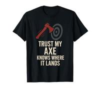 Women Axe Throwing Gift I Stick Axes Competitive League T-Shirt