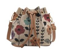 Women Bag Ethnic Styles Shoulder Bag Fashion Messengers Simple Bucket Drawstring Crossbody For Daily Travel Women Bucket Drawstring Shoulder Fashionable Crossbody For Daily