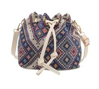 Women Bag Ethnic Styles Shoulder Bag Fashion Messengers Simple Bucket Drawstring Crossbody For Daily Travel Women Bucket Drawstring Shoulder Fashionable Crossbody For Daily