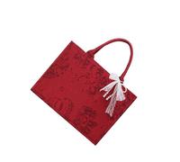 Women Bag Large Capacity Wedding Top Handle Chinese Styles Bridal Handbag All-Matching Red Gift Women Handbag Fashion Wedding Large Capacity Red Gift Top Handle