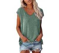 Women Baggy T-Shirts V Neck Linen Tops for Women UK Union Jack Tops for Women Plus Size Tops for Women 22-24 Ladies Lace Tops Ladies White Tops Ladies Tunics Maternity Tops & Tees