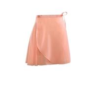 Women Ballet Skirts Lace-up Chiffon Skirts Dance Skirts Adults Girls Leotards Skirt Ballet Practice Dancing Miniskirts For Adult Girls(Orange,L Height 120-160cm)