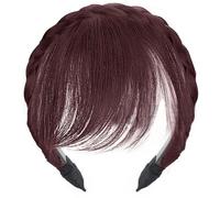 Women Bangs Wigs Headband Quick Styles Hairpeice Enhances Hair Styles Realistic Sideburn Designs For Various Hairstyle
