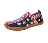 Women Barefoot Water Shoes Slip-On Beach Shoes Wide Width Breathable Lightweight Running Sneakers for River Sailing Kayaking Fishing Garden (Blue, 7.5)