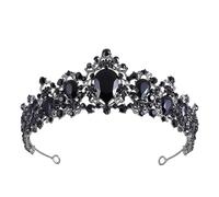 Women Baroque Crystal Tiara Women Bridal Wedding Pageant Hair Jewelry