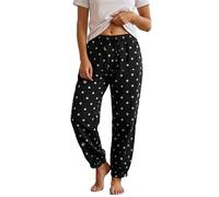 Women Barrel Jeans Dot Print Loose Denim Pants Casual Baggy Trousers | loose fit, high waisted, slouchy, relaxed fit, wide-legs,ankle-length, zip-fly and button closure