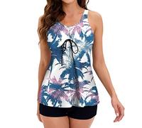 Women Bathing Suits Tummy Control Plus Size Swimsuit for Women Womens Swimsuits Tankini Modest Swimwear Swimsuit Womens Two Piece Swim Shorts and Tops Sets Navy