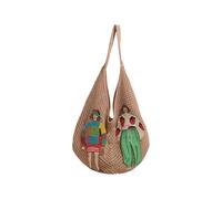 Women Beach Bag Woven Shoulder Large Capacity Underarm Fashion Handbag Korean Styles Armpit For Travel Women Knitting Armpit Beach Korean Styles Shoulder Commuting