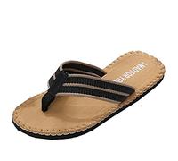 Women Beach Flip Flops Platform Arch Support Stripe Strap Casual Thong Sandals Ladies Walking Summer Soft Cushion Footbed Slippers Lightweight Open Toe Non-Slip Sandals Spring (Yellow, One Size)