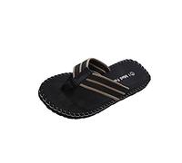 Women Beach Flip Flops Platform Arch Support Stripe Strap Casual Thong Sandals Ladies Walking Summer Soft Cushion Footbed Slippers Lightweight Open Toe Non-Slip Sandals Spring (Black, One Size)